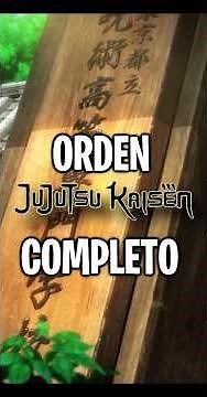 ORDEN PARA VER JUJUTSU KAISEN (HAY ORDEN CRONOLOGICO??) #anime #jujutsukaisen #jjk