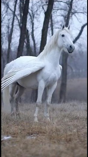 You Won't Believe the Majestic Flight of Pegasus in Real Life! #viral #pegasus #unicorn #horse #ia