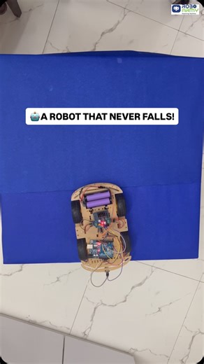RoboArmy on Instagram: "🤖🛡️ EDGE DETECTOR ROBOT! This robot detects the edge of the table using IR sensors and turns away instantly— so it NEVER falls down! Perfect for students learning robotics, sensors & automation. Follow @roboarmy.in for more smart DIY robots! ⚡ #EdgeDetectorRobot #IRSensor #ArduinoProjects #TableTopRobot #RoboticsForBeginners #TechReels #STEMProjects #ElectronicsProjects #MakerCommunity #AutomationProject #SmartRobot #DIYRobotics #EngineeringStudents #TechCreators #Explo