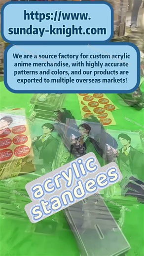 A source factory for custom acrylic anime merchandise acrylic keychains acrylic cards acrylic blocks