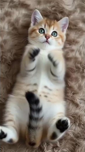 Cute Funny Kitten Playing. #kitten #catlovers #catplaying