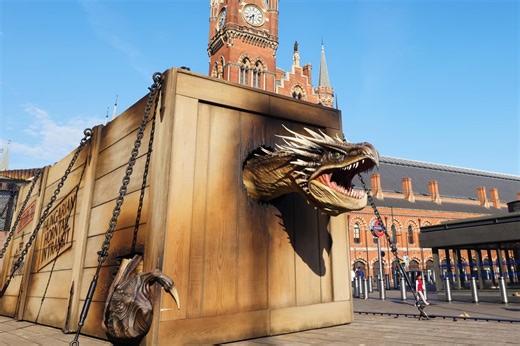 Giant Harry Potter Dragon stuns Londoners as it roars through streets