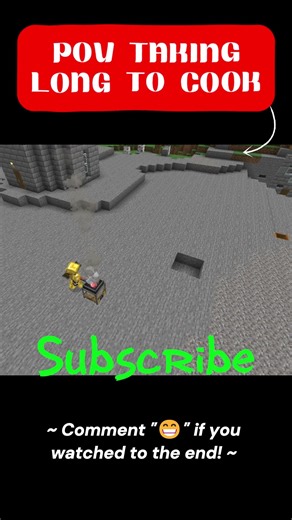 ⏳🍳 POV: Minecraft Cooking Takes FOREVER! 🔥😂 #shorts