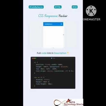 Fully Responsive Navbar Using HTML & CSS Step by Step Tutorial #shorts #programmingmemes #viral