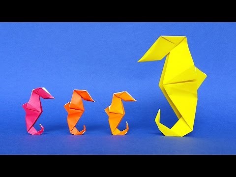 How to make an Origami Seahorse - Tutorial - Stéphane Gigandet
