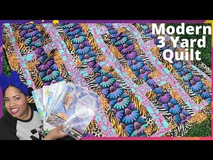New Modern 3-yard Quilt | Tranquility Pattern