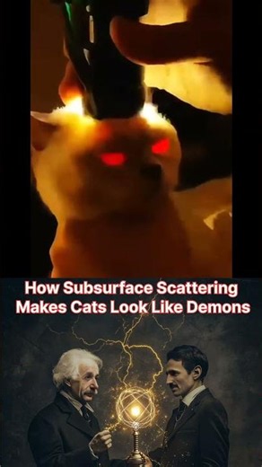 The Science of Why Cats Have "Laser Eyes" #physics #aesthetic #science #shorts