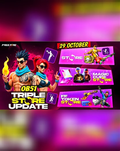 29K views · 832 reactions | OB51 TRIPLE STORE UPDATE FREE FIRE -para SAMSUNG,A3,A5,A6,A7,J2,J5,J7,S5,S6,S7,S9,A10,A20,A30,A50 #newevent #totalgaming #gyangaming #viral | MRK GAMER | Facebook