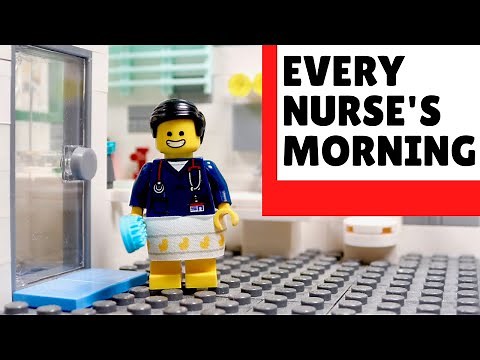 Every Nurse's Morning | LEGO Hospital Stop Motion