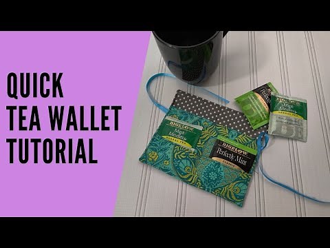 DIY Tea Wallet Pattern