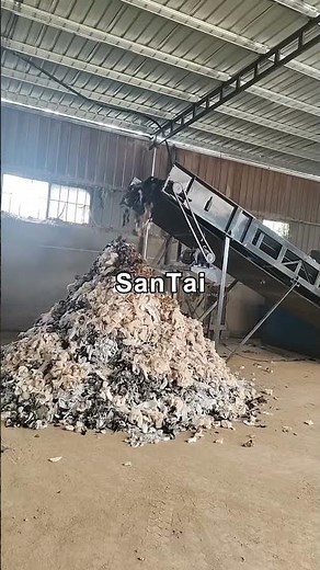 Shredding Waste Cloth, Plastic & Garbage — Real Recycling Machine Test Run | Industrial Shredder