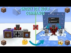 Command Block Tutorial #258: Snowy Ice Wolf Commands in Minecraft (1.21+)