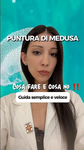 PUNTURA DI MEDUSA 🪼: cosa fare e cosa NO 👎🏼