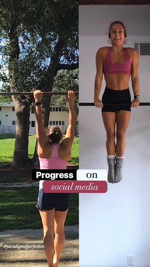 Progress takes longer than you think, it’s not linear and there’s a lot you don’t know when comparing your progress to someone else’s. Focus on yourself and keep working hard. You got this 🩶 If you want a program to follow to help you reach your goals, check out the programs in the Paradigm of Perfection Train app! Discount codes (ad): Current outfits: @ptulaactive - code LAURA Supplements: @transparentlabs - code LAURA Free standing pull up bar (basebar), Strongblocks (black parallettes/yoga b
