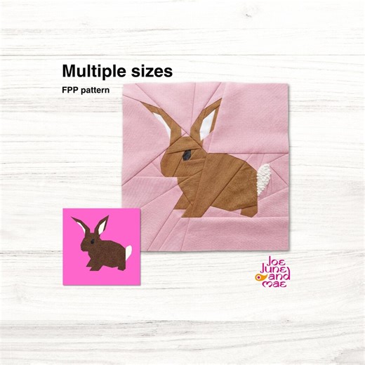 Bunny Quilt Block Pattern: DIY Nursery Decor (PDF Pattern) - Etsy Canada