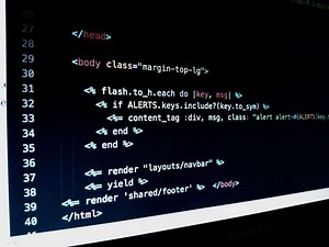Computer screen displaying code with line numbers Rare Gallery wallpaper