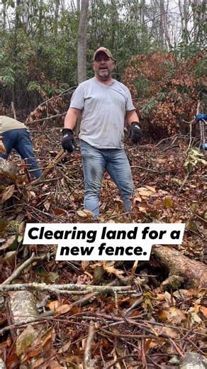 16K views · 2.4K reactions | Clearing land to put up a replacement fence in Green mountain North Carolina at Blue Heart Sanctuary. | Ground Force Humanitarian Aid | Facebook