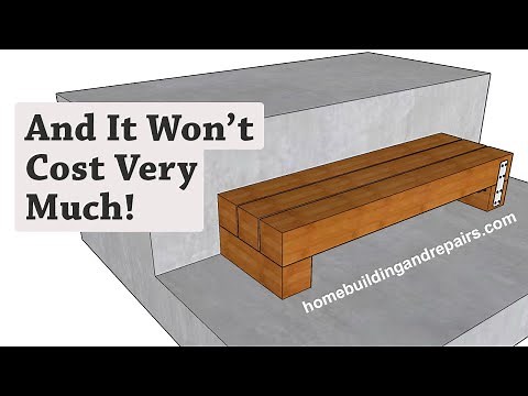 How To Build Strong Stair Step From One 12 Foot 4 x 4 - Easy Building Ideas