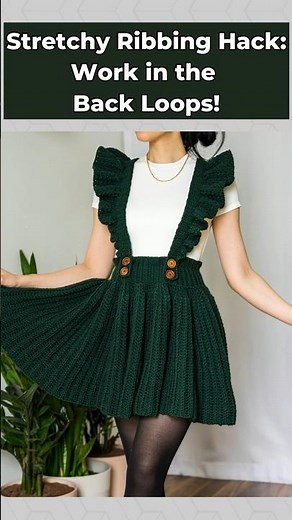 Crochet ribbing that actually stretches #crochet #technique