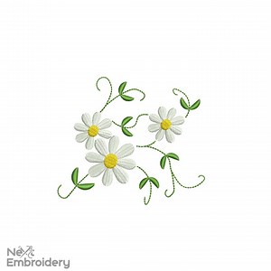 Mini Daisy Flowers Embroidery Design, Instant Download - Etsy