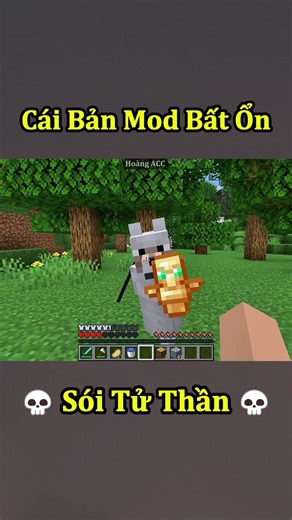 Khi Tôi Chơi Bản Mod Sói Tử Thần Miễn Phí Trong Minecraft 🤣 #shorts