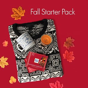 With the crisp mornings of October, we have just the fall starter pack for all the seasonal essentials! 🍂 🧣 🕯️ Which Ritter Sport flavor warms you right back up? 🍫 | Ritter Sport