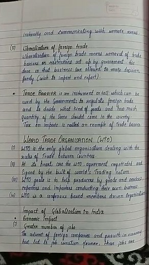 Cl@ss 10| |Globalisation and The lndian economy| |Ncert| notes |