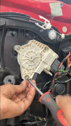 how to Porsche Cayenne window regulator motor replacement