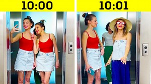 Girls cut clothes in the elevator, in a cafe, in the street!: | 5-Minute Crafts GIRLY