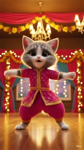 Cute Kitten Dancing Energetically | Adorable & Funny Dancing Cat Video