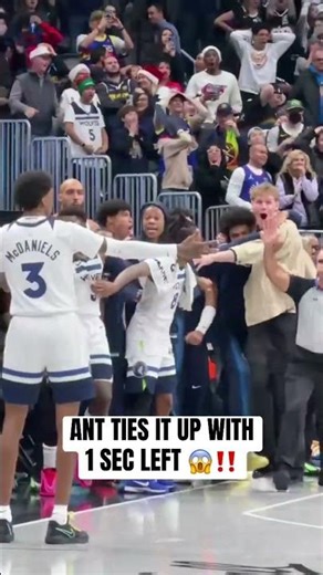 POV: Ant Edwards sends it to OT with a CLUTCH three 😮‍💨