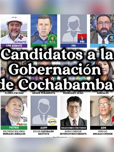 Candidatos a Gobernación en Cochabamba: Mario Severich y Wilferdo Morales
