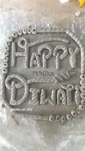 diwali decoration with clay..#art #diwalispecial