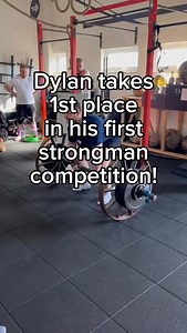 Dylan's first ever strength competition and he wins! Proud of you! #motivation #fitness #health #strongman | Progressive Training Systems