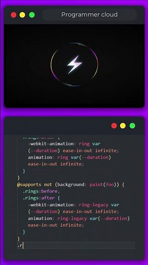 ⚡ Electric Volt Loading Animation Using HTML & CSS