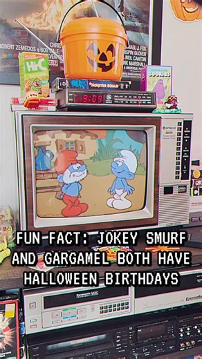 Rerun the 80s | Fun Fact: Jokey Smurf and Gargamel both have Halloween birthdays 🎃🎂 #smurf #smurfs #halloween #80s | Instagram