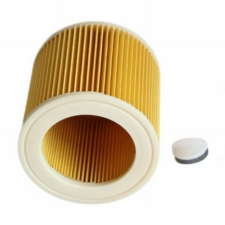 Washable Cartridge Filter Replacement, Prevents Clogging for Optimal Performance, Fits Karcher Vacuum Cleaners Designed for Wet Dry Cleaning, High-Dust Retention Filter (1 Pack) - Walmart.ca