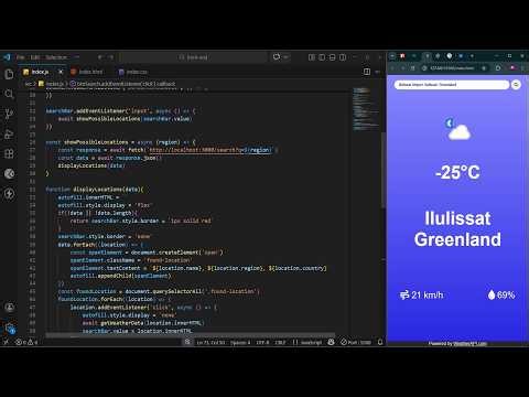 1 Hour Full Stack Weather App Tutorial | Node.js + Vanilla JavaScript