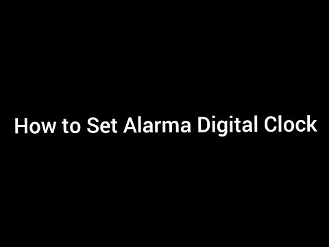 (English) How to set up a digital alarm clock