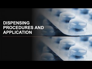 Phases of dispensing applied