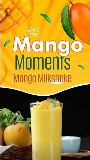 Get ready to cool down this summer with this creamy and refreshing treat - Mango Milkshake! 🥭