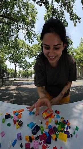 LEGO Tennis Challenge 🎾 | Rock Paper Scissors Trend #Shorts