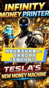 马斯克口中的“无限印钞机”，你敢信吗？#Tesla #Optimus #HumanoidRobot #AI #FutureOfWork #特斯拉 #擎天柱 #马斯克 #人工智能