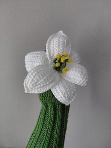 Crochet Lily Golf Club Cover,flower Cover,club Head Covers,mothers Day,head Covers,golf Clup Cover or Knit Puppet,golf Sock - Etsy