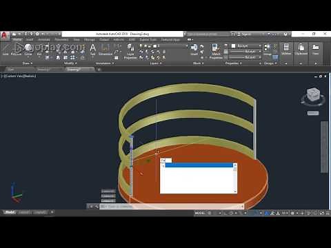 How To Draw Simple Round Chair in AutoCAD 3D for Beginner.