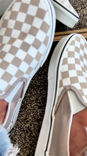 Vans Classic Slip On in Checkerboard Mushroom Brown