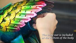 chisheen Metal Peacock Statue Garden Decor Yard Art Sculpture Outdoor Decoration for Lawn,Patio,Backyard,Housewarming Birthday Gifts for Women,Mom,Grandma