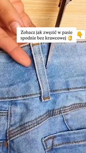 Zobacz jak zwęzić w pasie spodnie bez krawcowej 👌 | Gosia Home - domowe porady