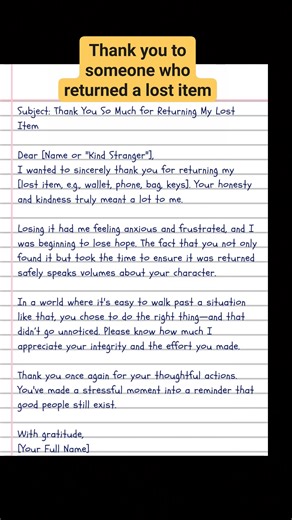 Thank you letter writing idea part_50 #thankyou #thankyouletter | English Class