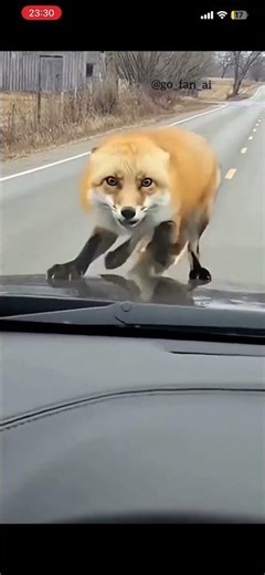 A fox gets angry after his prey escapes